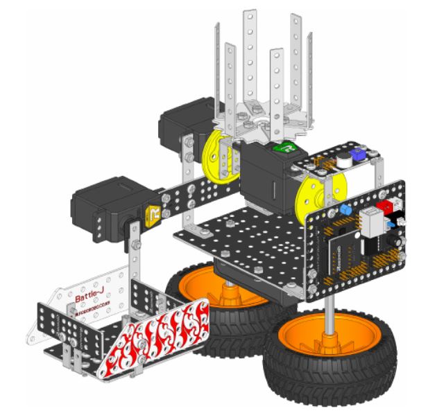 Ресурсный набор Robo Kit 3-4 для изучения шагающих роботов и STEM технологий к набору Robo kit 1